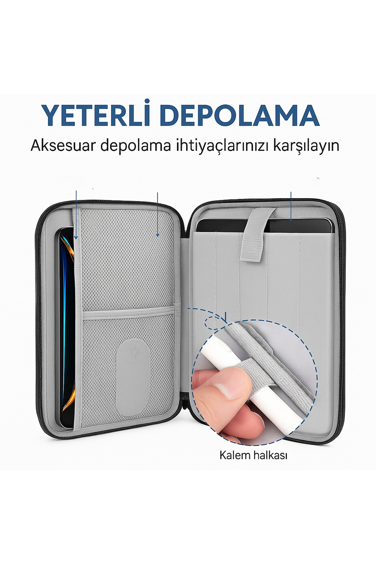 DysCase  Macbook Air Pro M2, M1, Ipad, Natebook, Tablet Kılıfı, 14'' Uyumlu Taşıma Çantası - Görsel 2