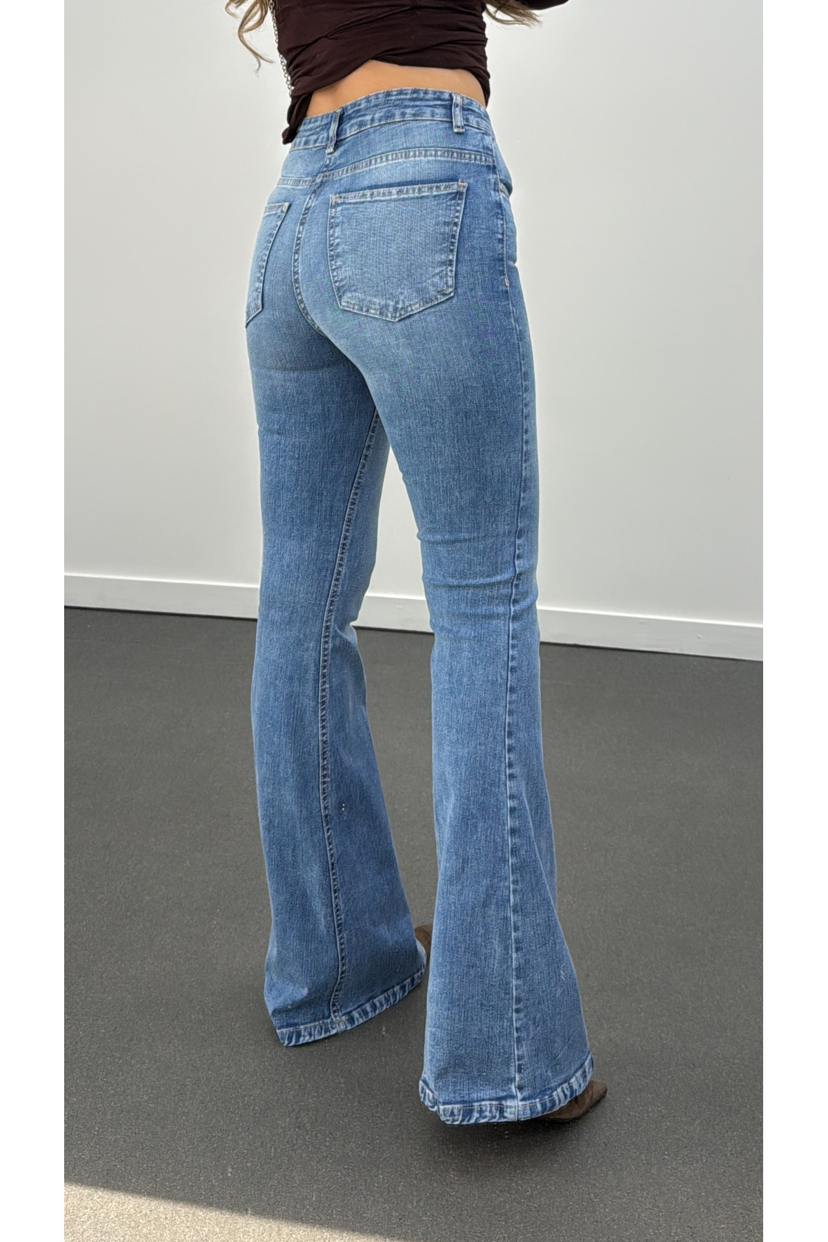 Narferita  Boenos Toparlayıcı Yüksel Bel Jeans - Görsel 3