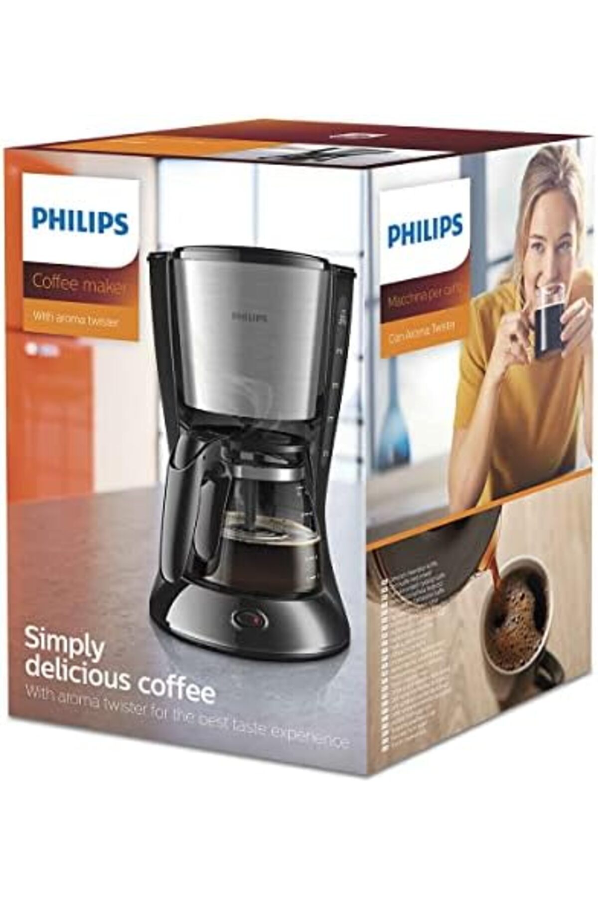 STOREMAX Lvn Daily Filtre kahve makinesi - Aroma Twister, Otomatik Kapanma, Damlama Önleyici, 1.2L Cam Sürahi