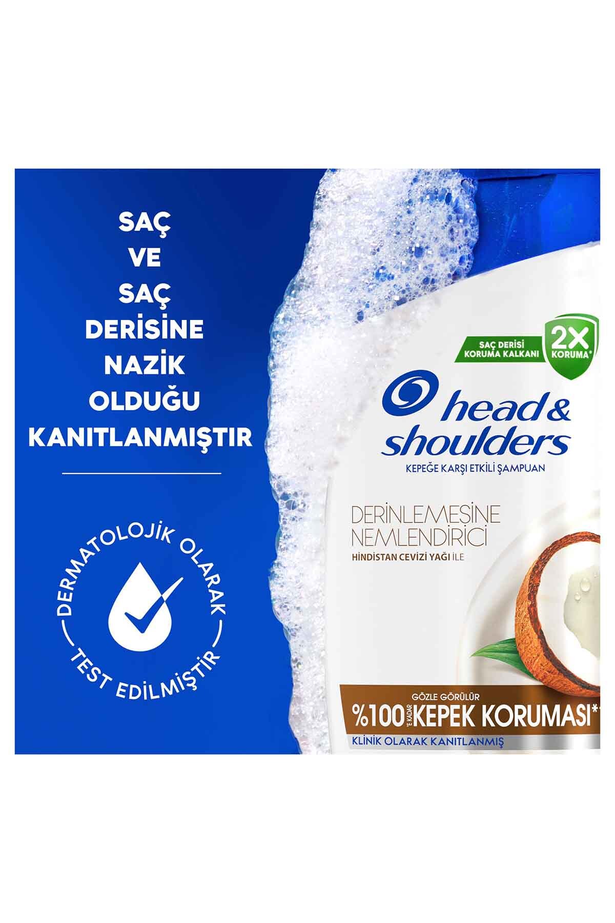 Derinlemesine Nemlendirici Kepek Karşıtı Hindistan Cevizi Yağlı Şampuan 330 ml x 3 Adet — 8681002999169 — تصویر 5 از 7