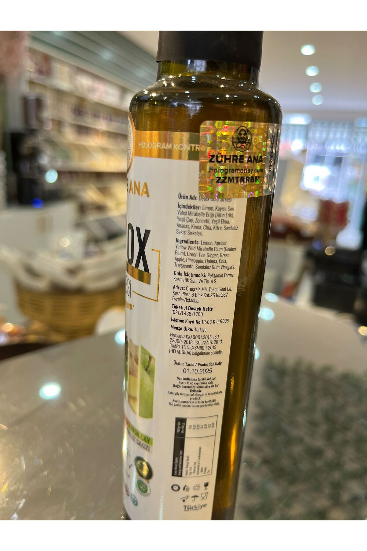 Zühre ANA DETOKS SİRKESİ (LİMON-KAYISI-YEŞİL ÇAY-ZENCEFİL-YEŞİL