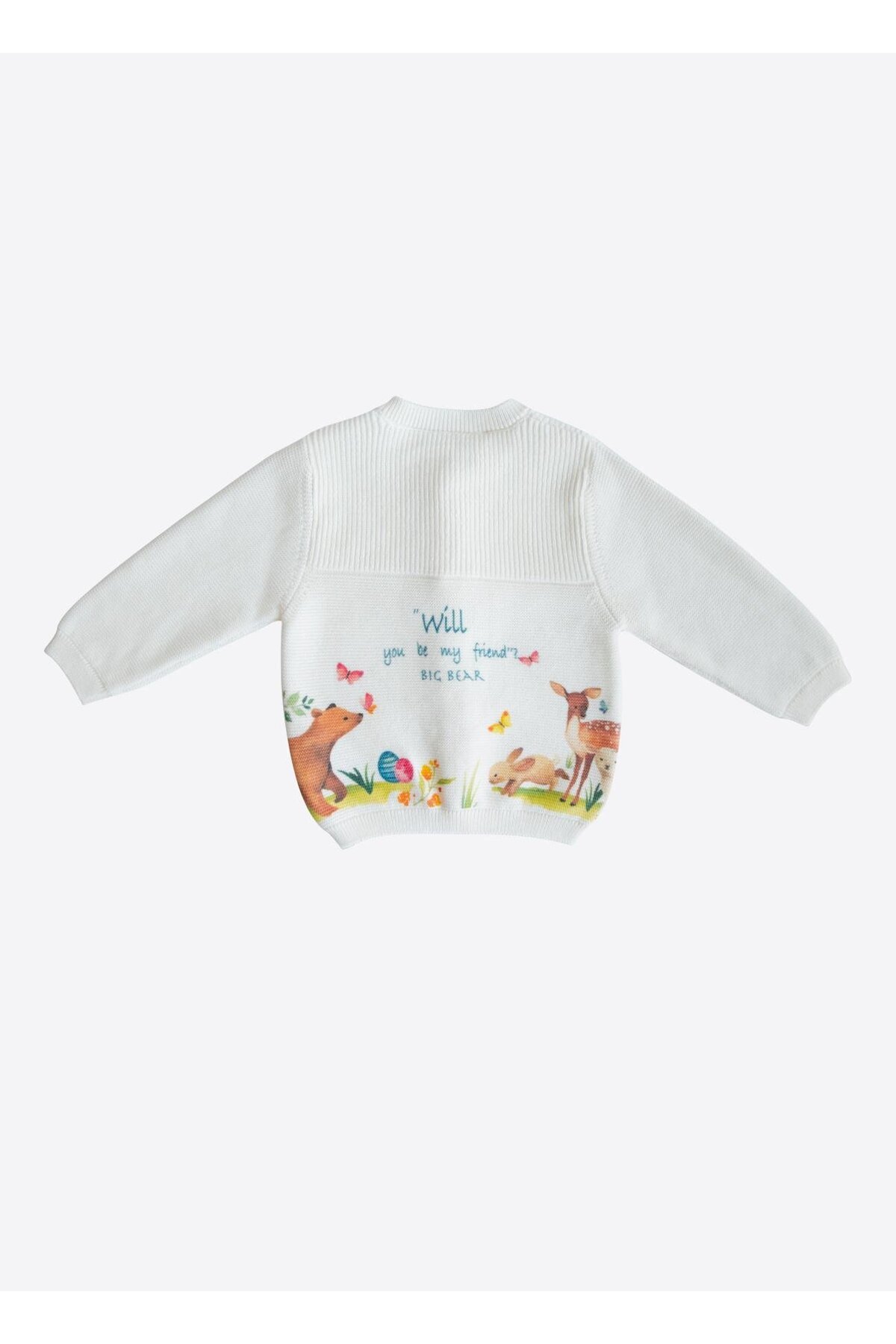 kitikate Organik Rosy Triko Hırka Ekru fotoğrafı 4 (önizleme)