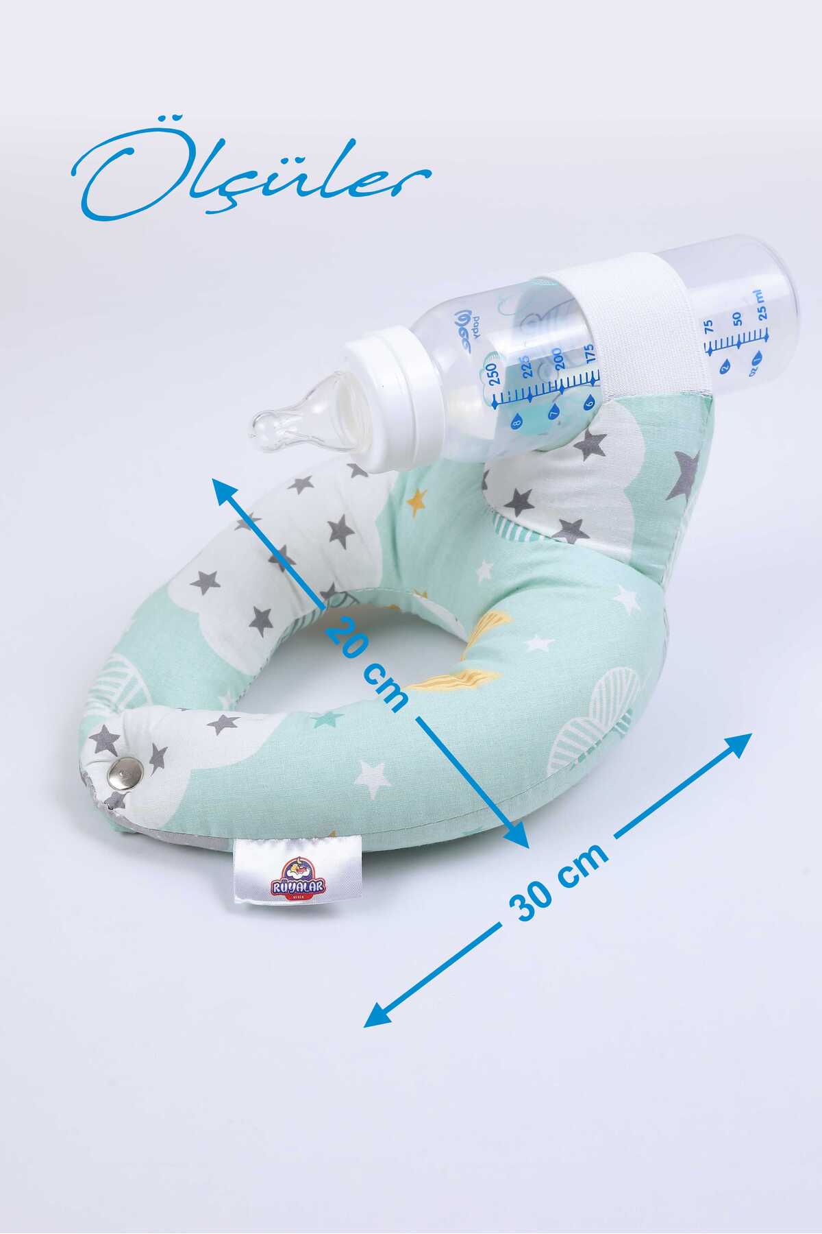 Umaybebek Pratik Bebek Beslenme, Biberon Tutucu, Emzirme Kolaylaştırıcı, Emzirme Yastığı, Yumuşak, Lastikli fotoğrafı 6 (önizleme)