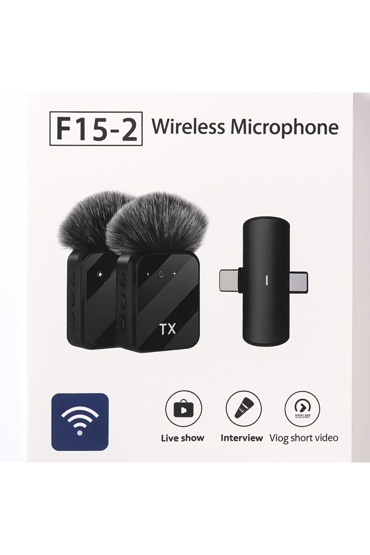 OEM F15 Kablosuz Yaka Mikrofonu