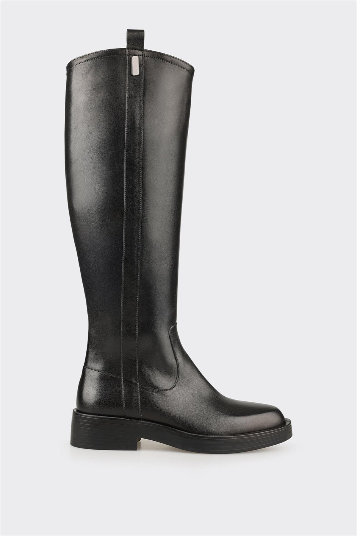 Elle Shoes Siyah Deri Kadın Çizme