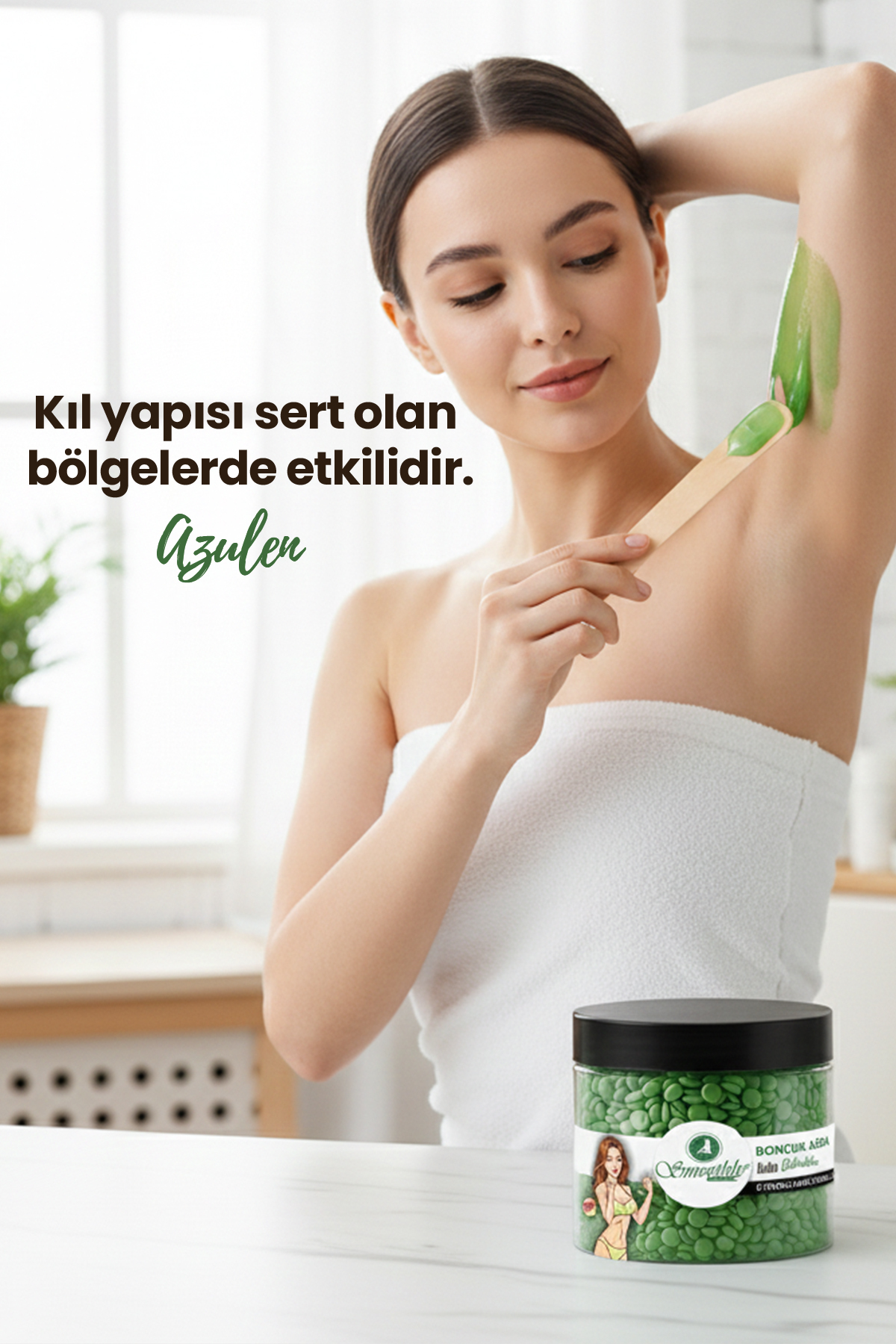 Azulen Soyulabilen Boncuk Ağda – Sert ve Yoğun Kıl Tipleri | Yüksek Performanslı Profesyonel Ağda — 300g-Tekli-Boncuk-Azulen — تصویر 3 از 6