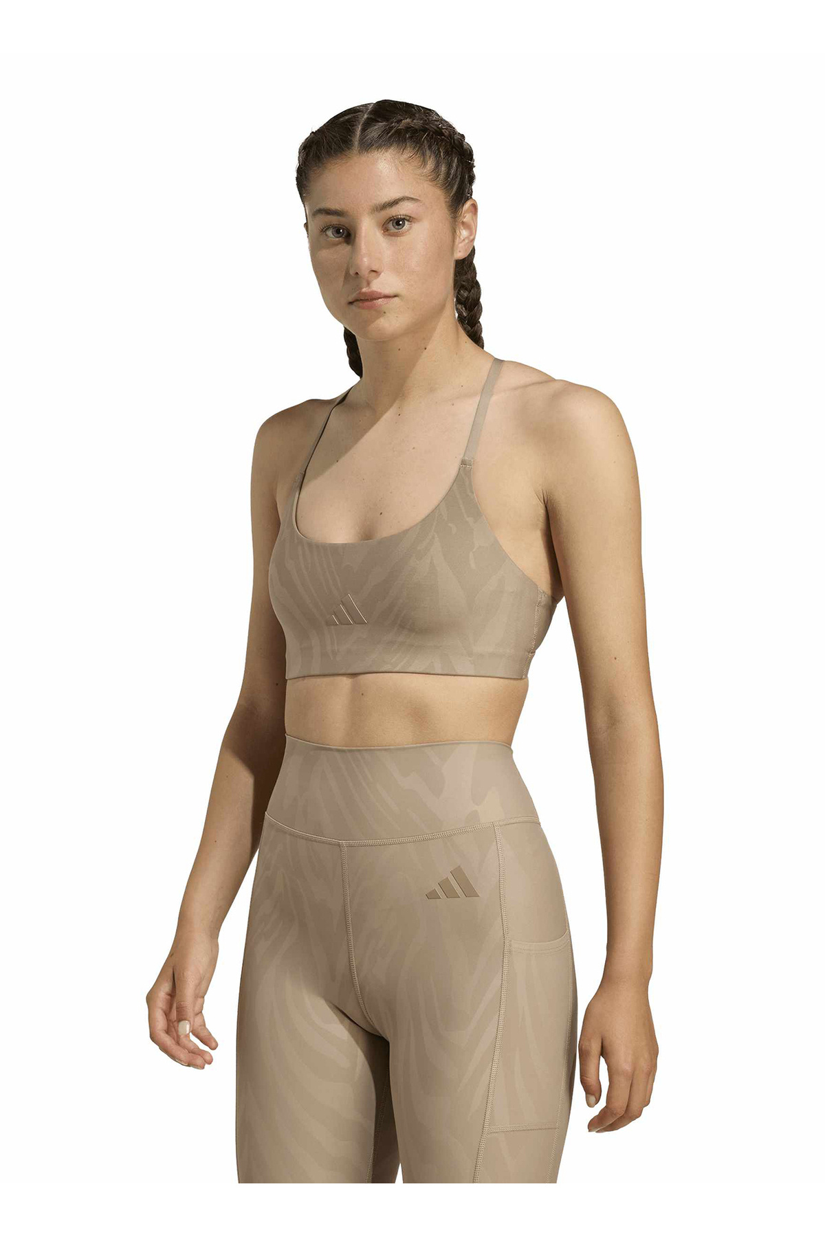 adidas JX4741 LS AOP BRA Taupe Sporcu Sütyeni - Fiyatı, Yorumları
