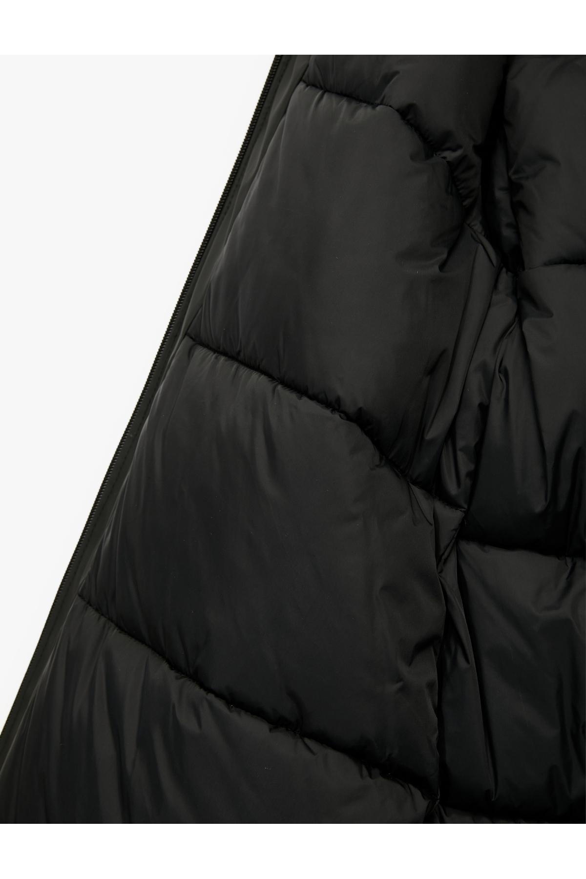 Koton  Kapüşonlu Su İtici Uzun Kollu Fermuarlı Cep Detaylı Anorak Mont - Görsel 6