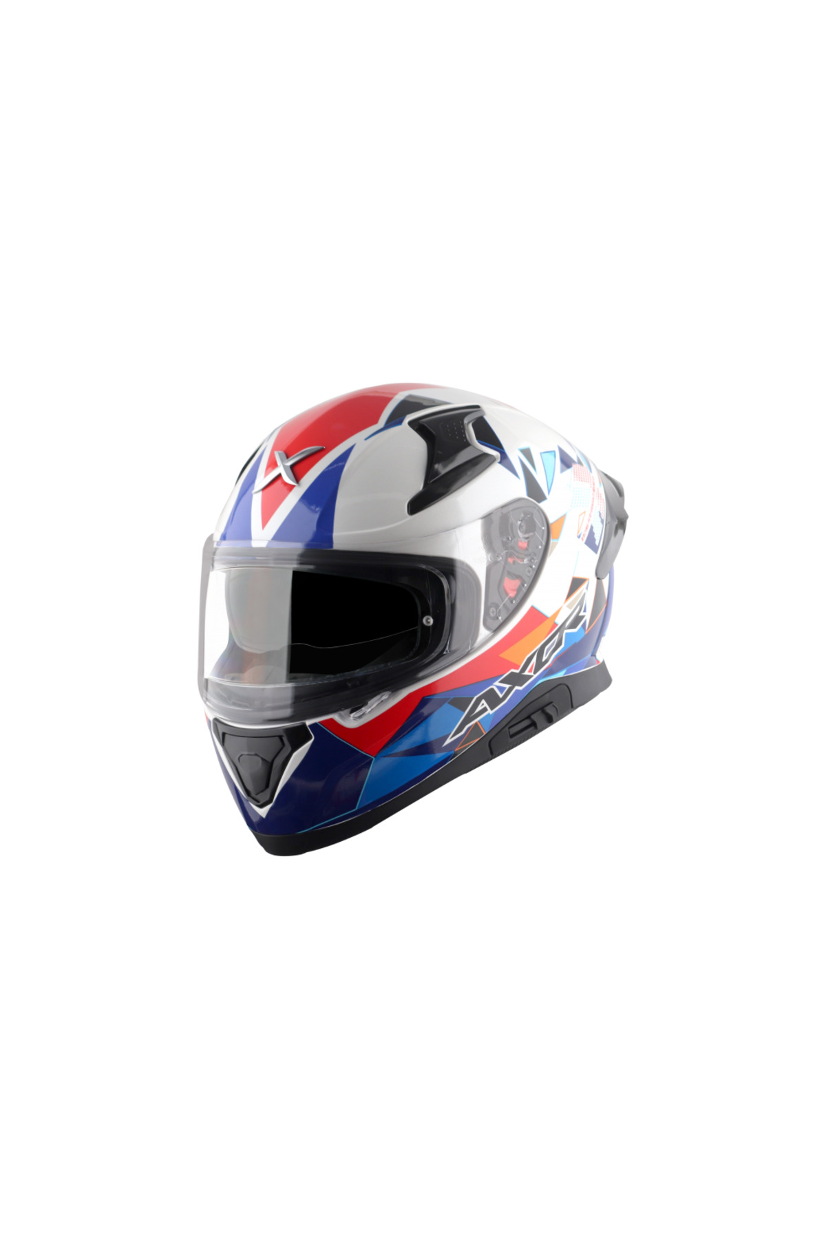 AXOR APEX PRİSM FULL FACE KAPALI KASK BLUE WHİTE RED - Fiyatı