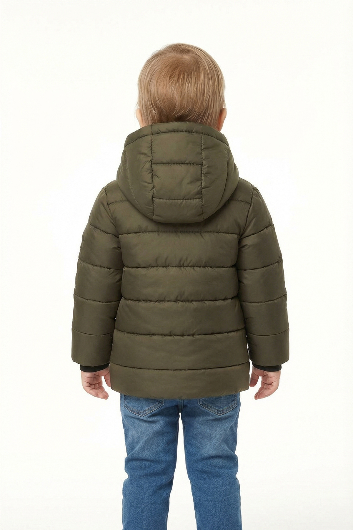 D1fference Erkek & Kız Bebek Şişme Mont Sıcak Tutan Dolgu İçi Kürklü Su İtici ve Rüzgar Geçirmez Kapüşonlu Mont fotoğrafı 2 (önizleme)