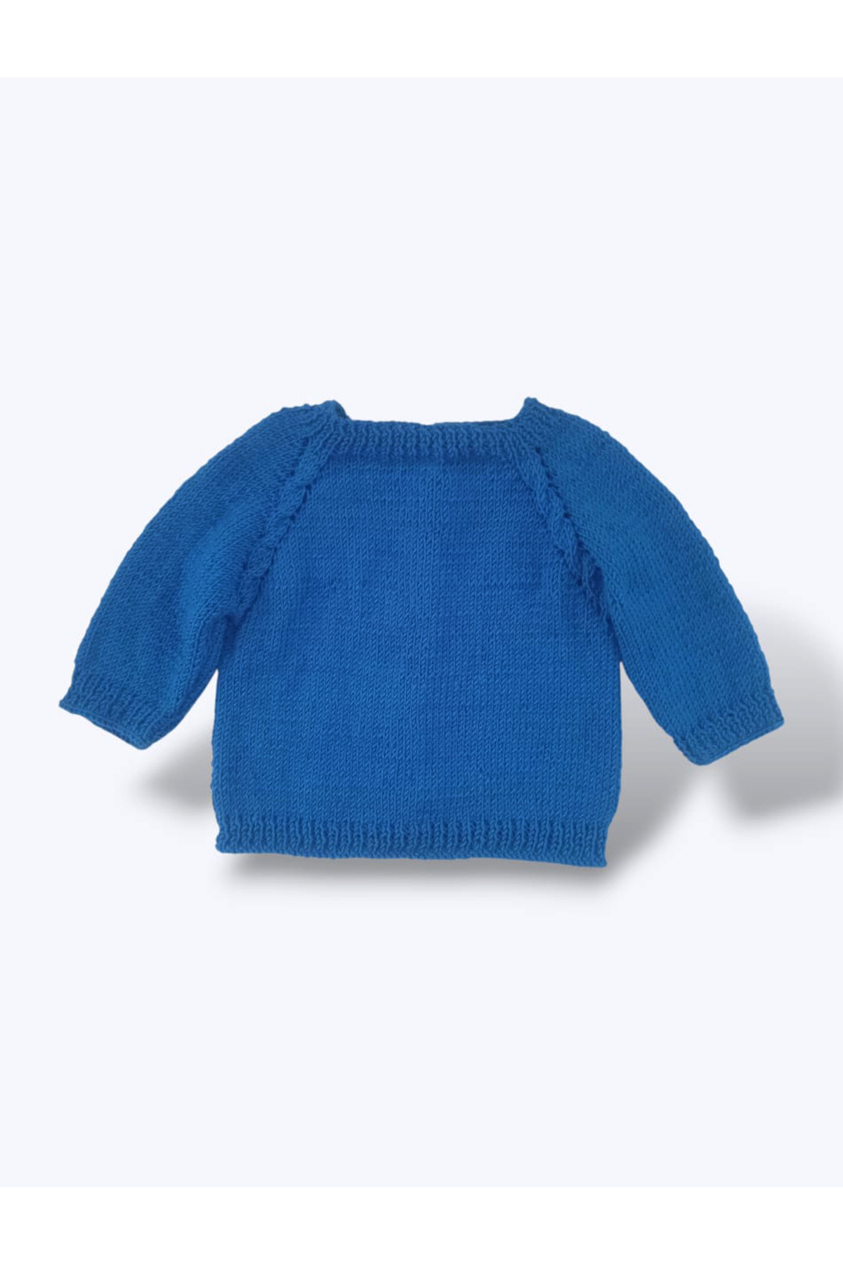 Tokuşka 0-1 Yaş Örgü Lacivert Erkek Bebek Hırkası fotoğrafı 5 (önizleme)