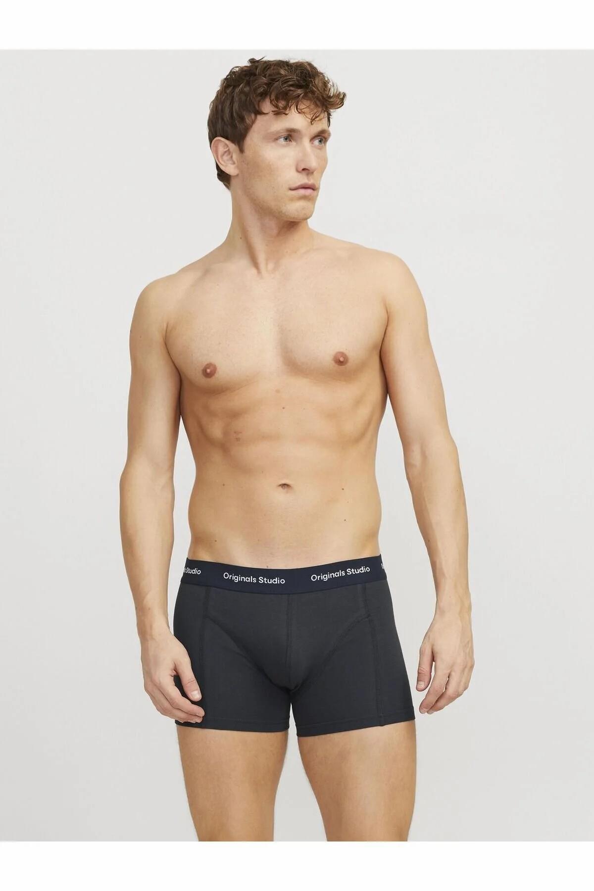 باکسر مردانه راسته فاق نرمال | جک اند جونز Jack & Jones 12272945-Black - تصویر 8