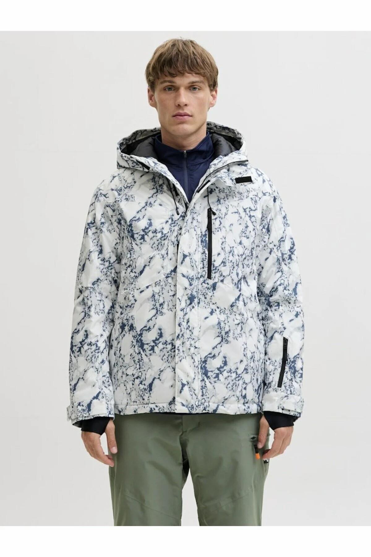 Jack & Jones Erkek Beyaz Jjalpes Ski Jacket Aw25 Ceket 12284649