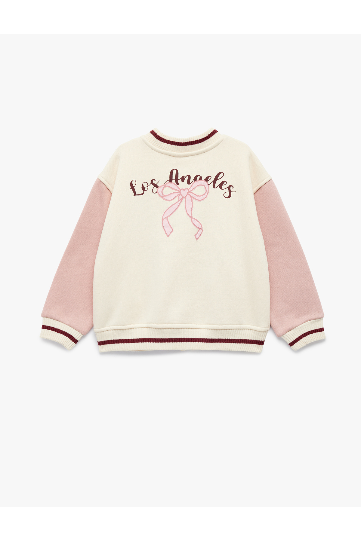 Koton Şardonlu Uzun Kollu Renk Bloklu Baskılı Kolej Ceket fotoğrafı 2 (önizleme)