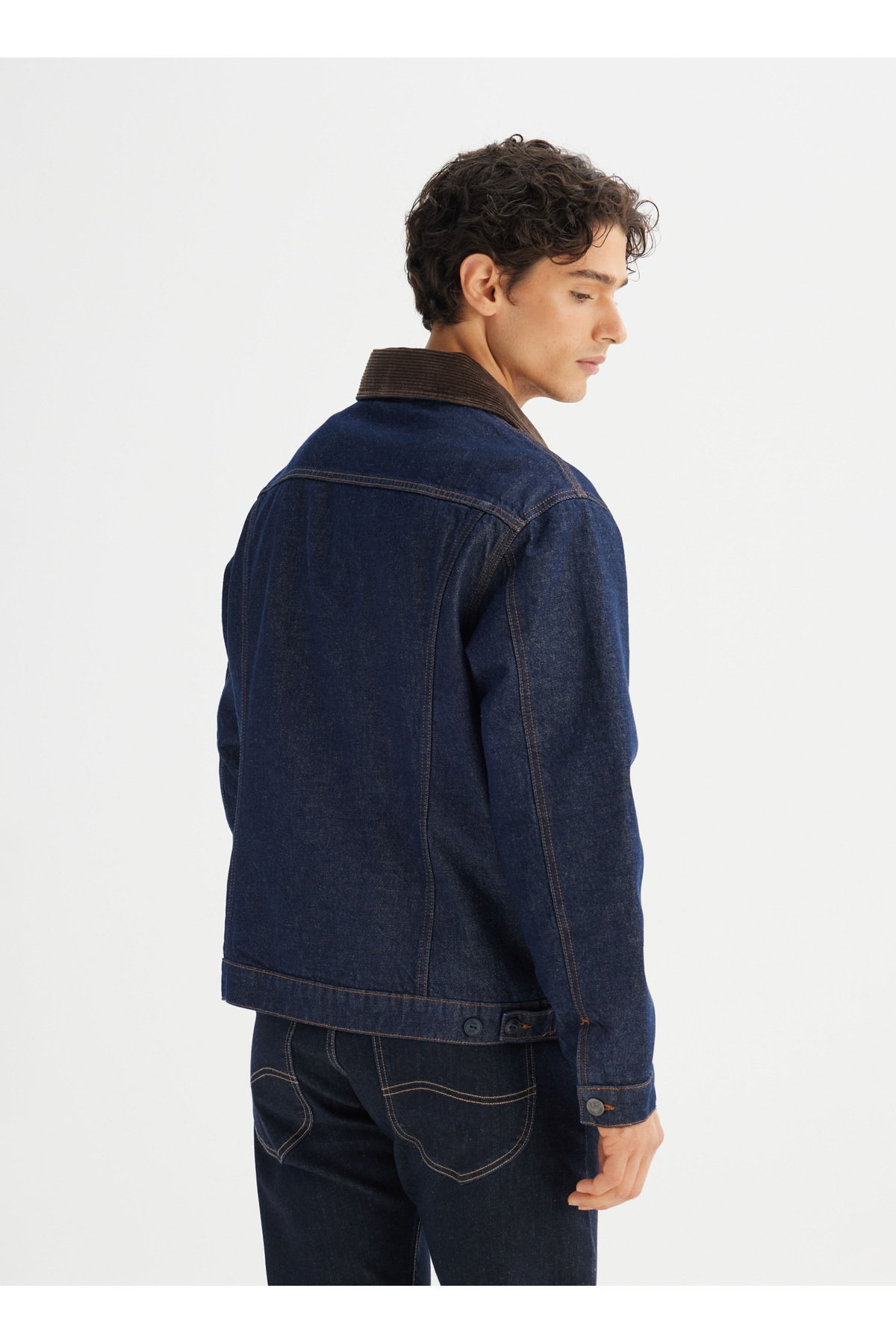 Lee Lacivert Erkek Denim Ceket L252001723 Lacivert Denim Ceket görsel 6