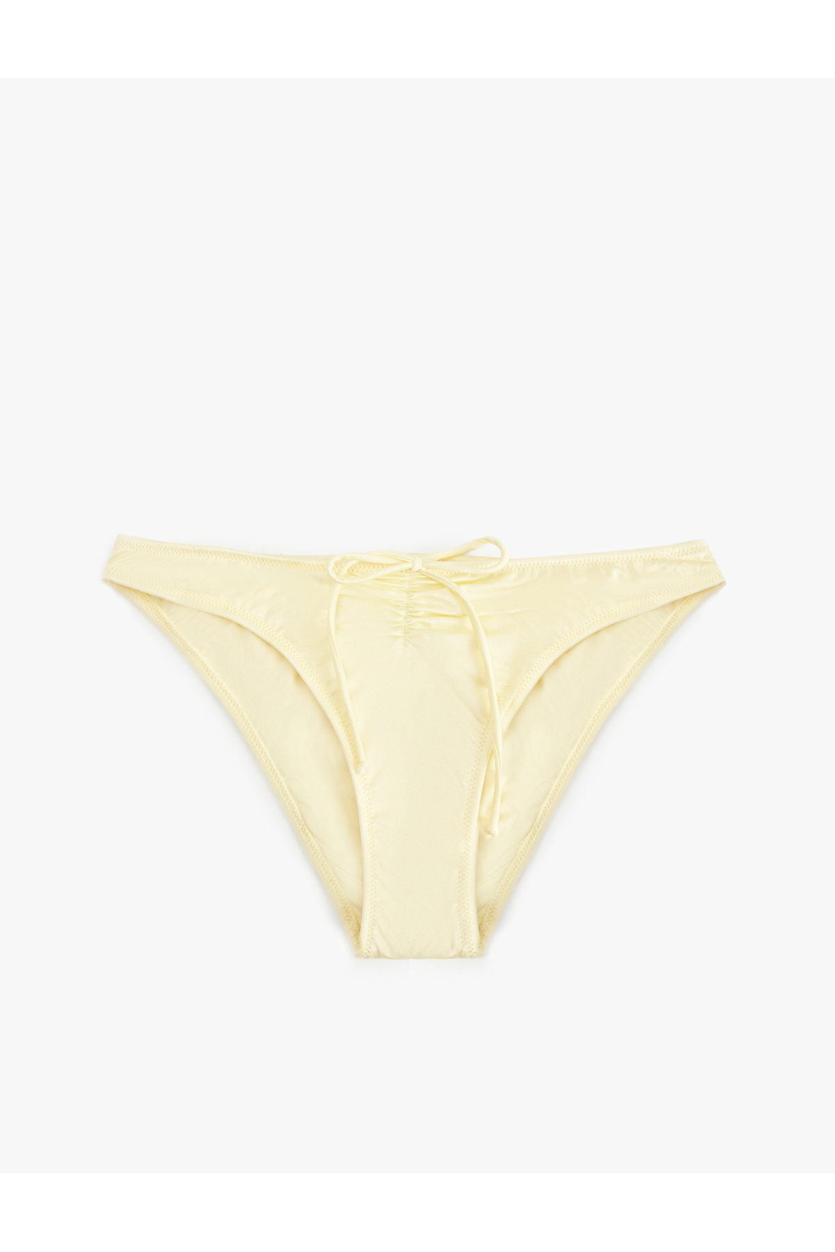 Koton Drape Detaylı Fiyonklu Parlak Bikini Altı