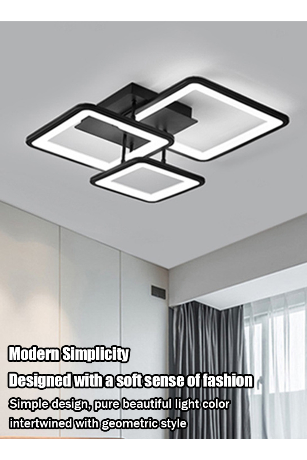 مصباح سقف مربع من الأكريليك