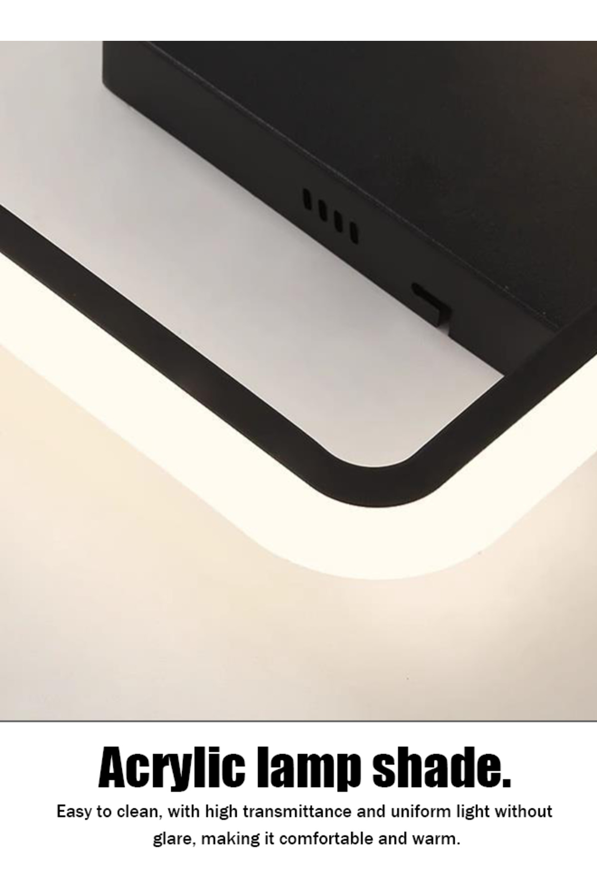 مصباح سقف مربع من الأكريليك