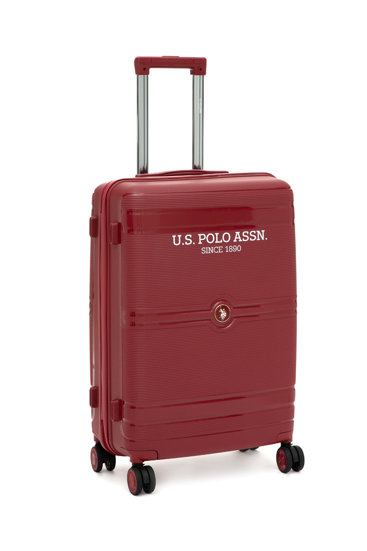 یو اس پولو چمدان مردانه زرشکی رنگ 50319499-VR014