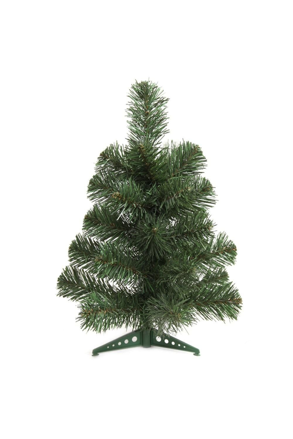 OEM Brad de Crăciun artificial 45 cm cu 35 de crengi și suport din plastic – Într-o cutie cu tematică de Crăciun