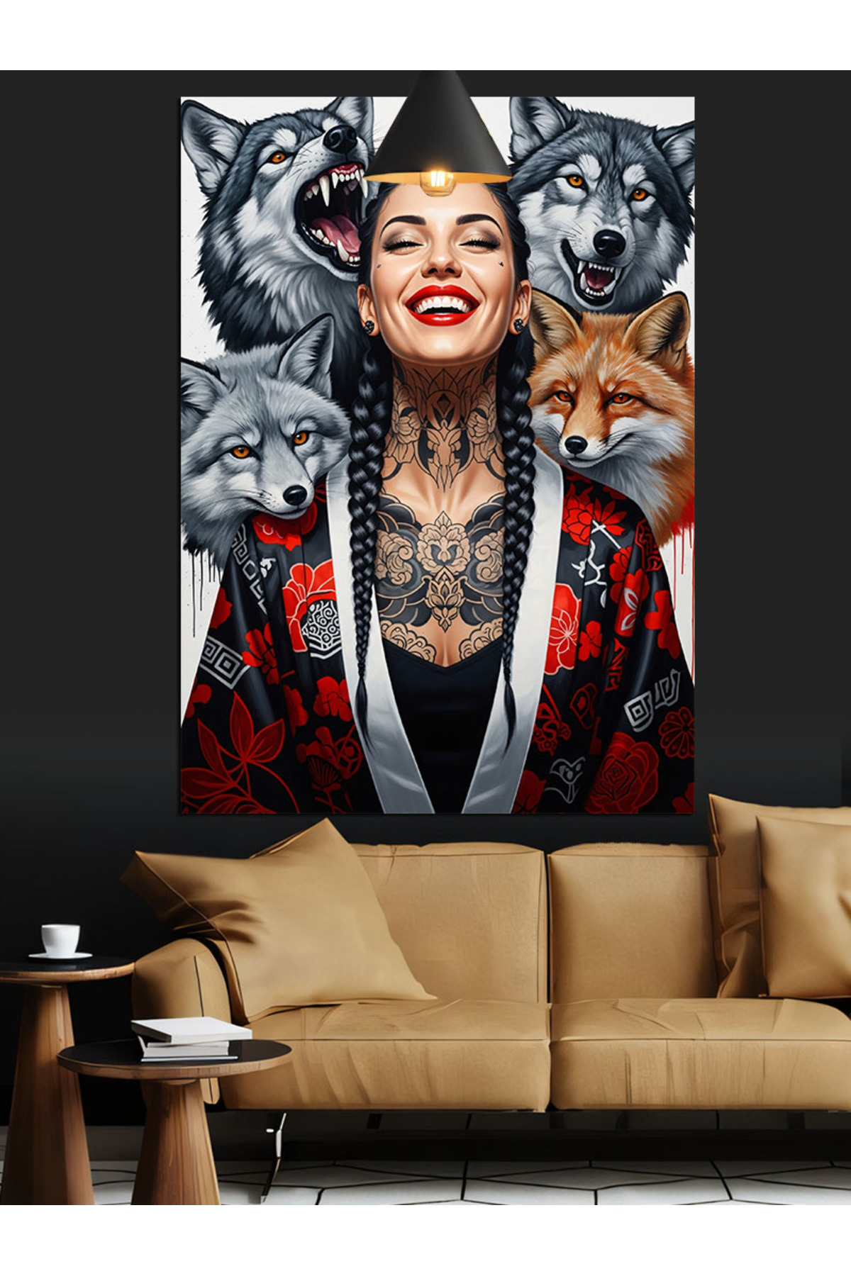 Dövme makyajlı Yüksek kaliteli yağlı boya dokulu Kanvas Canvas Tablo kanvas tablo canvas tablo duva