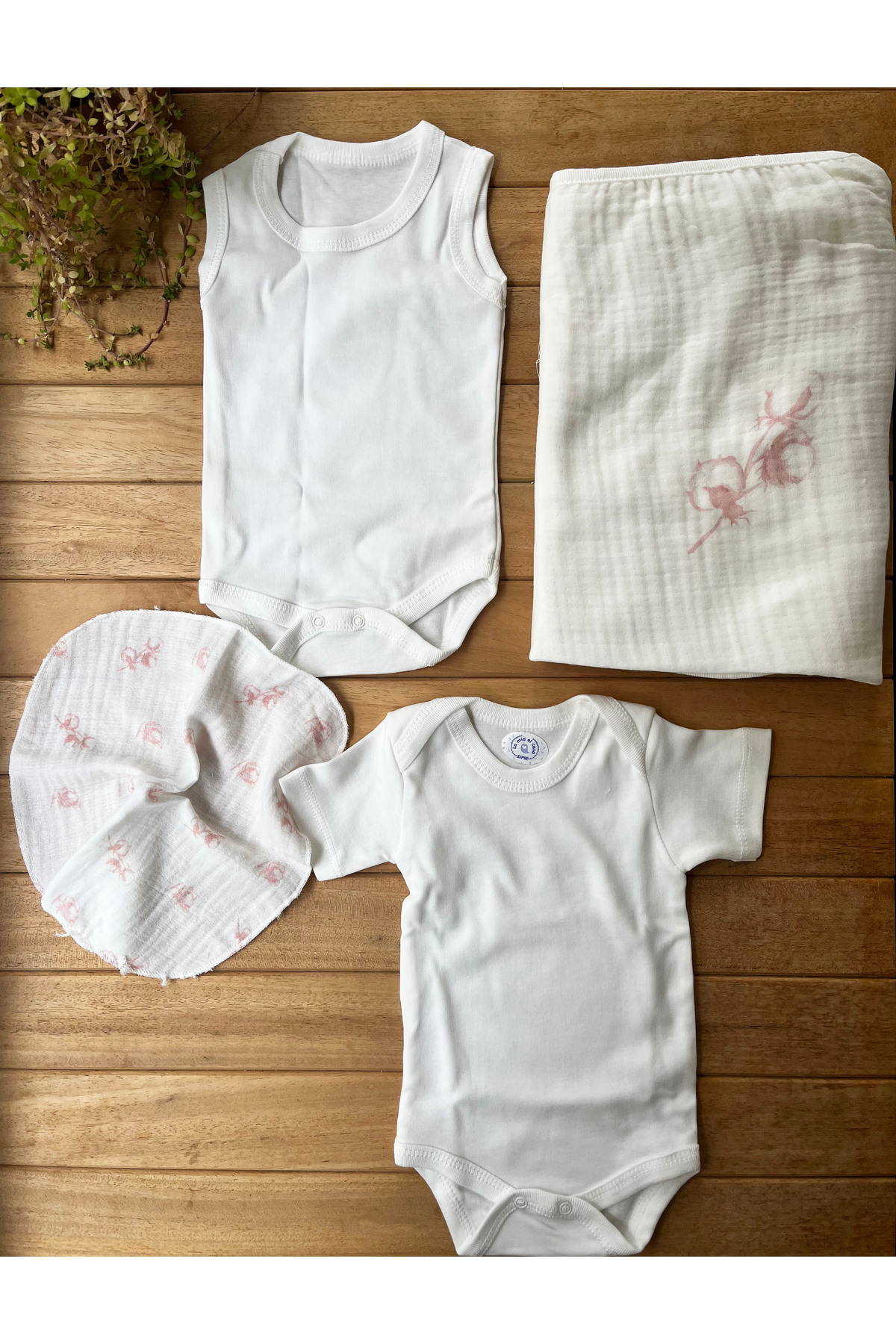 Zıpır %100 Pamuk Yenidoğan Kız Bebek Hastane Çıkış Seti 10 Parça – Müslin Pembe fotoğrafı 5 (önizleme)