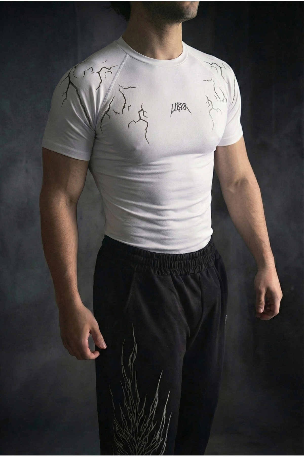 Liber Slayer Fit - Compression T-shirt Nefes Alan Ultra Esnek Yapı Fitness görsel 2