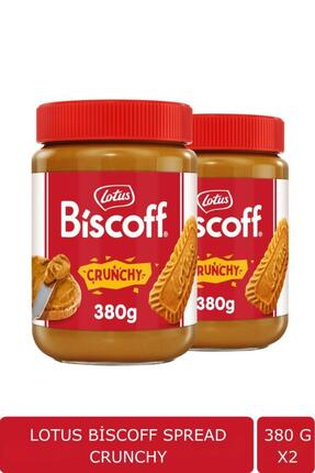 Lotus Biscoff Crunchy Spread Sürülebilir Karamelize Bisküvi Ezmesi 380 GR X2
