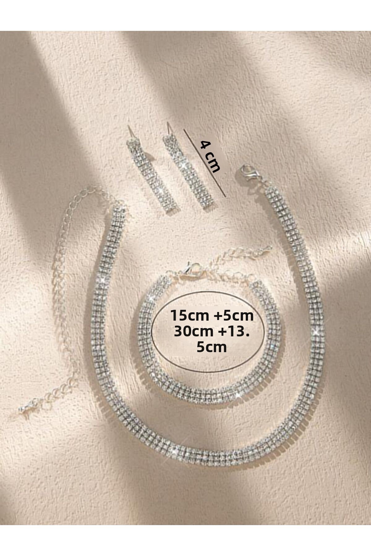 muptejewelry الزركون 3 صف فستان السهرة مجموعة فستا...