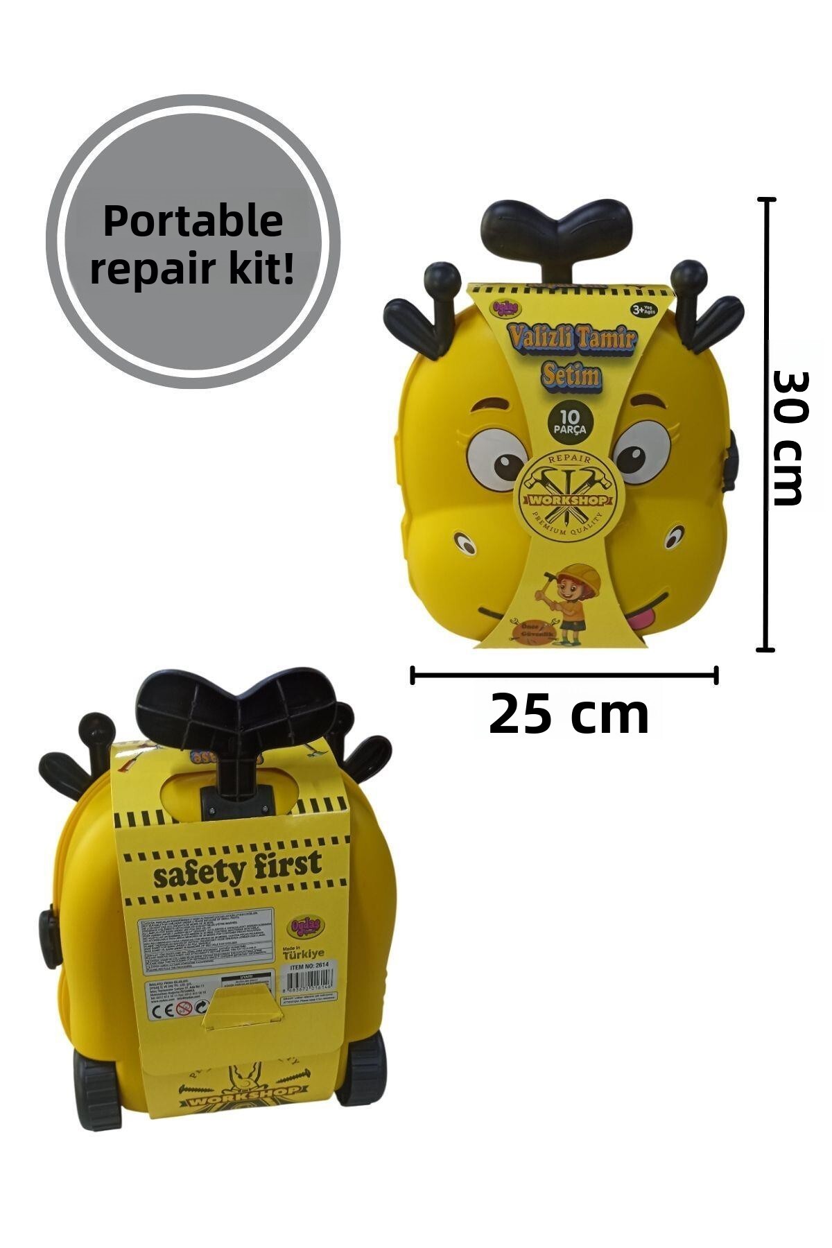 کیت تعمیر چمدان ۱۰ تکه – کیت قابل حمل تعمیر اسباببازی