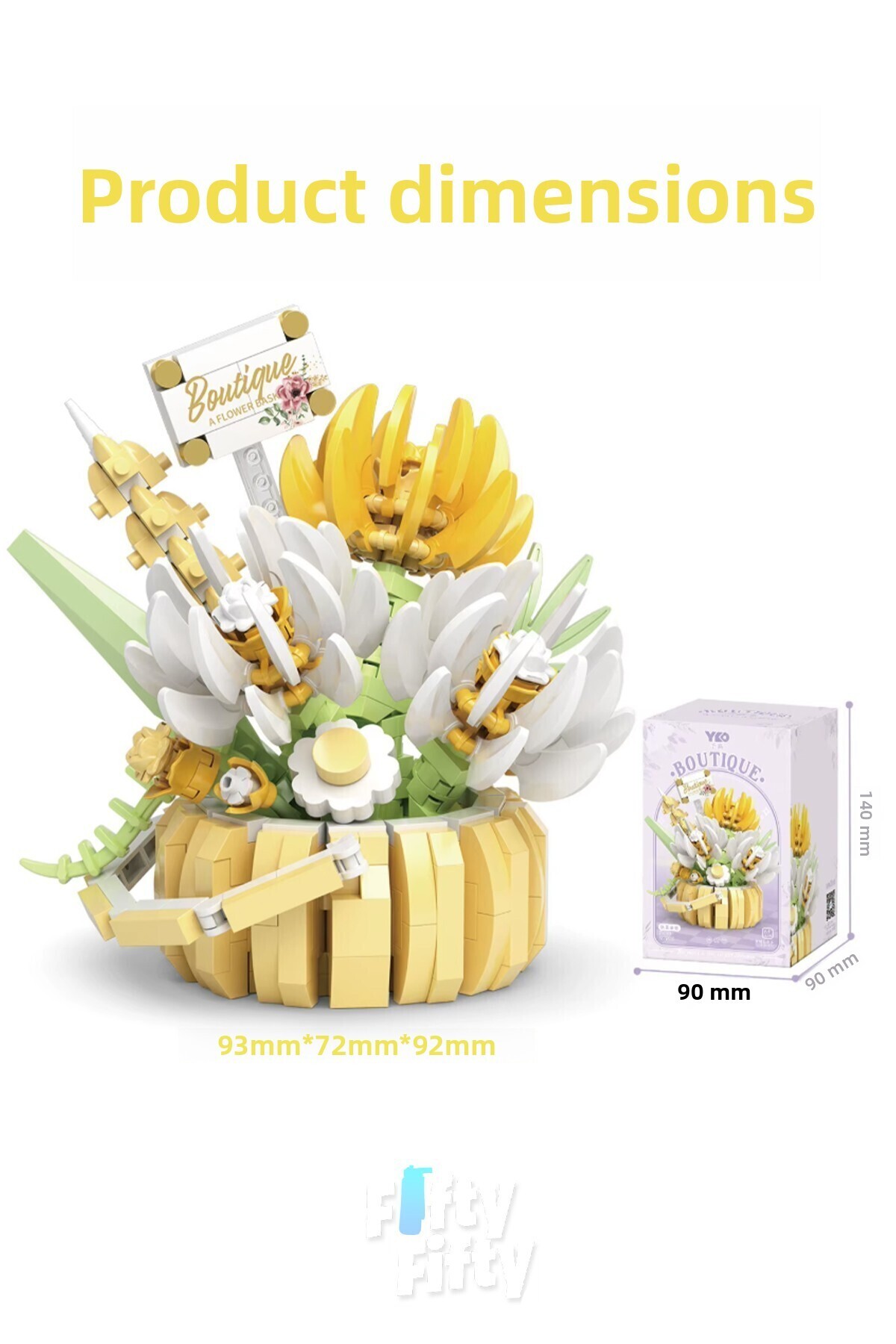 مجموعه بوتیک پانلوس، دسته‌گل مینی ۵۱۷ تکه، مجموعه ساختنی اسباب‌بازی – Ffp1089