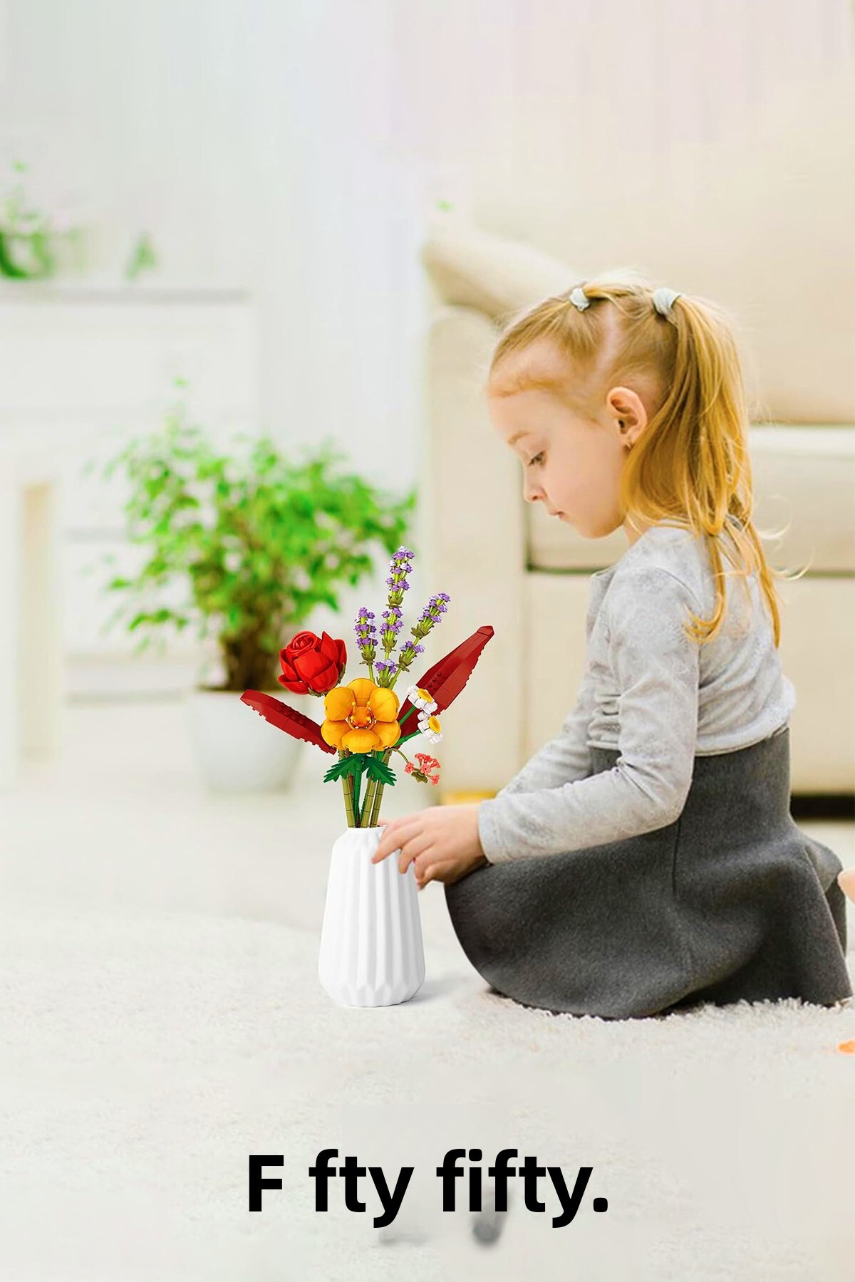 مدل گل ۵۷۴ تکه لو – مجموعه گل‌چین و سطل قابل‌جمع‌آوری Fflz-4603