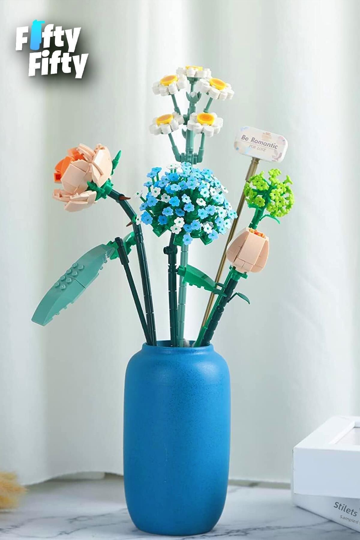 لوز گل‌آرایی و کلکسیونی دسته‌گل ۶۸۰ تکه، مجموعه ساخت‌وساز مدل گل FFFLZ-1671