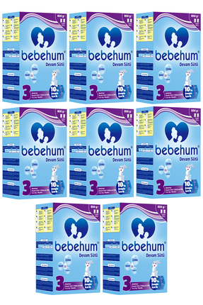 bebehum 3 Numara Devam Sütü 9-12 Ay 800 gr x 8 Adet
