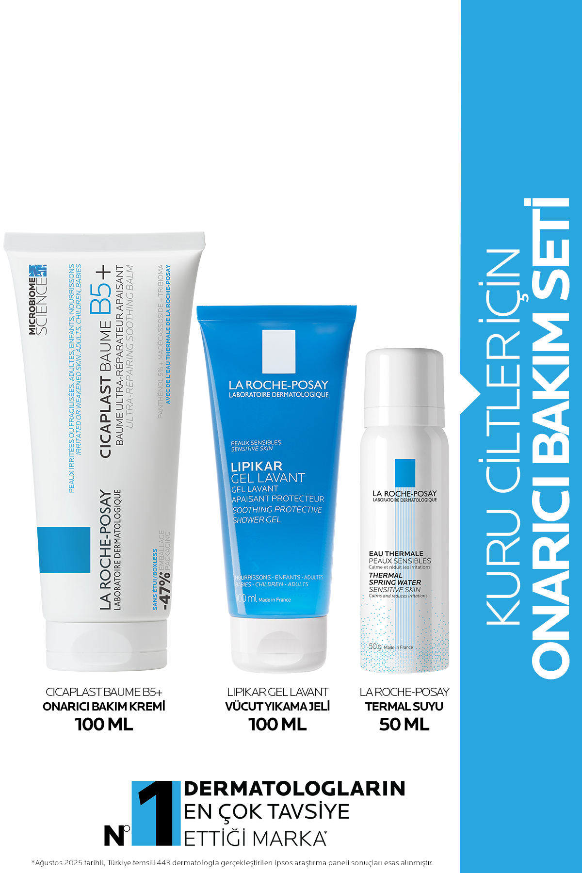 LA ROCHE-POSAY スキンケアセット　バラ売り不可 La Roche Posay Onarıcı Cilt Bakım Seti: Cicaplast Onarıcı Bakım