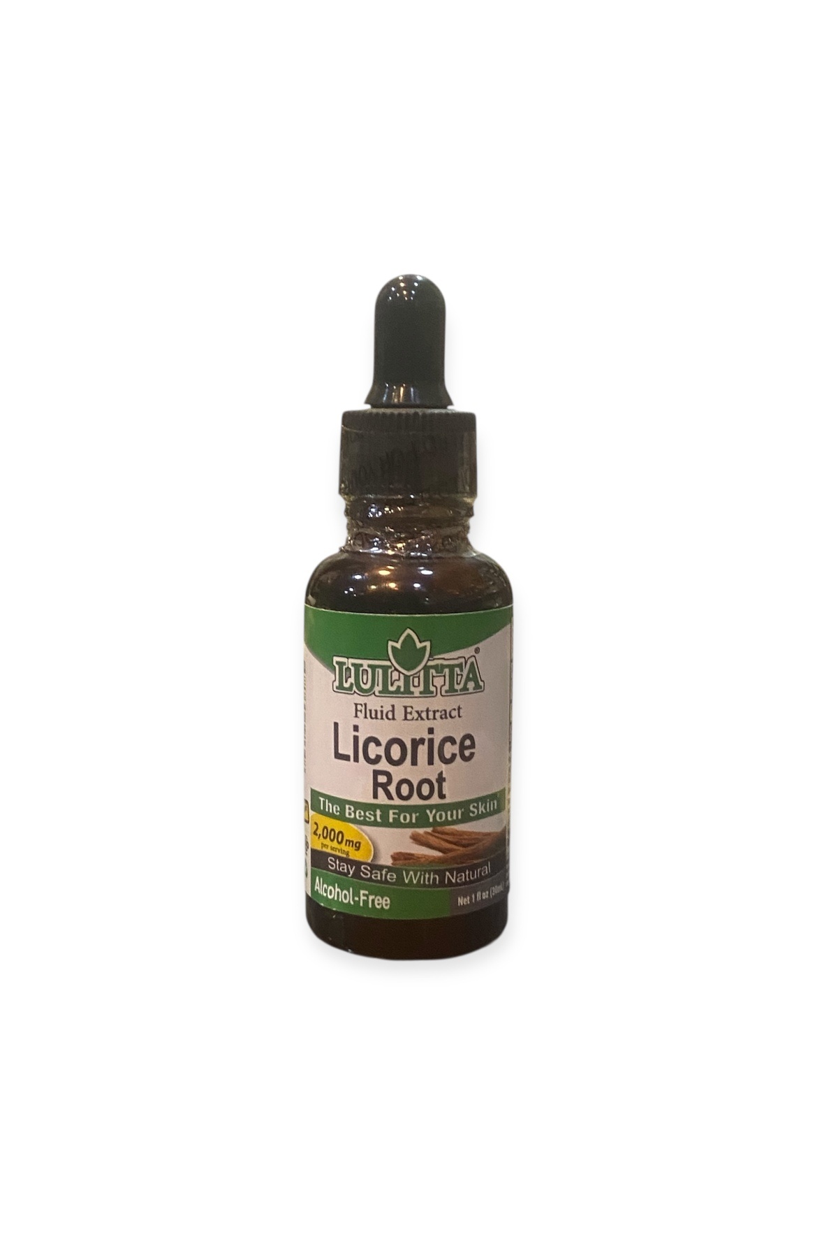 Genel Markalar Lulıta Licorice Root Fluid Extract Alcohol-Free 2,000 mg 1 fl oz 30 ml