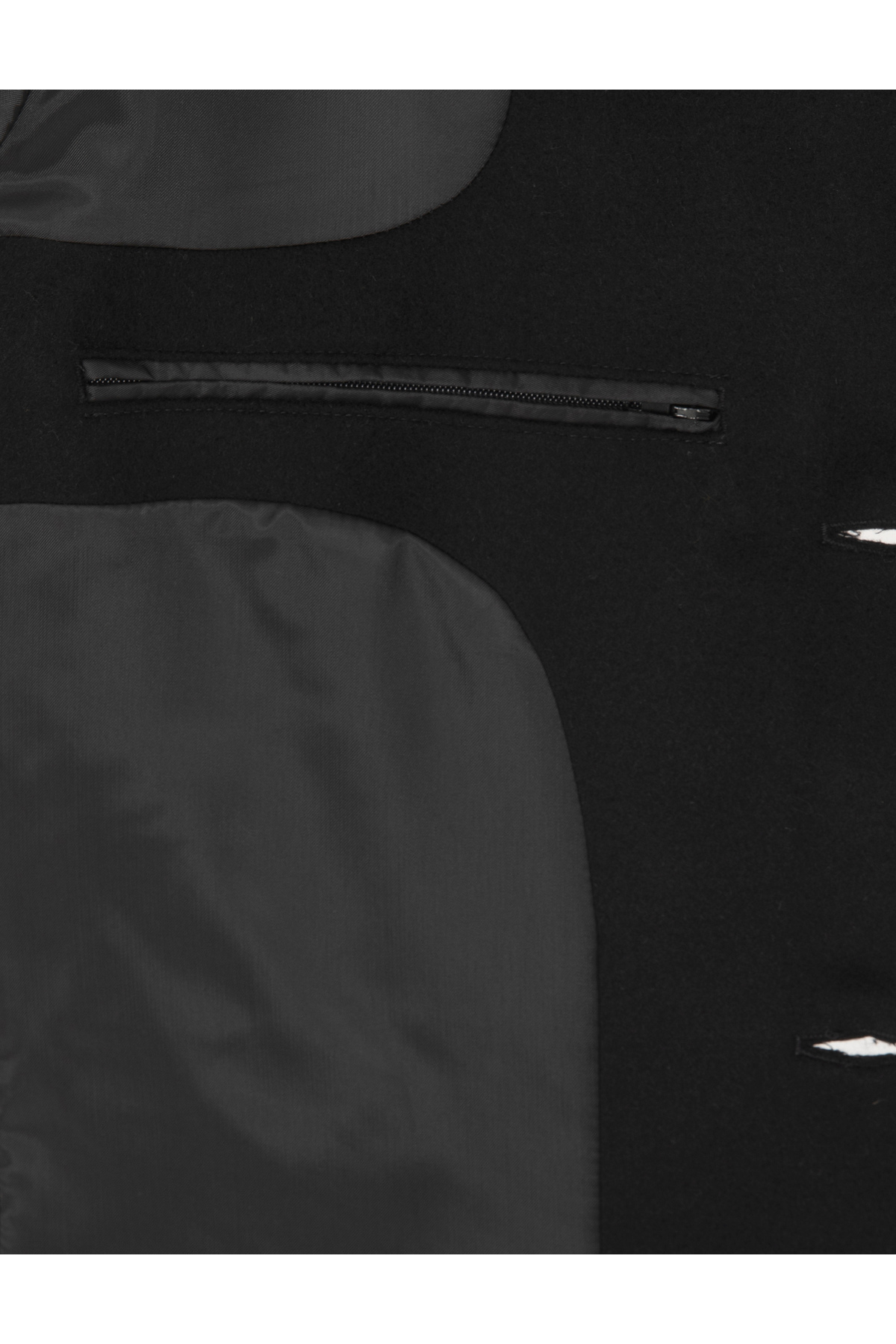 Pierre Cardin  Siyah Ekstra Slim Fit Yün Karışımlı Kaşe Kaban 50297487-VR046 - Görsel 6