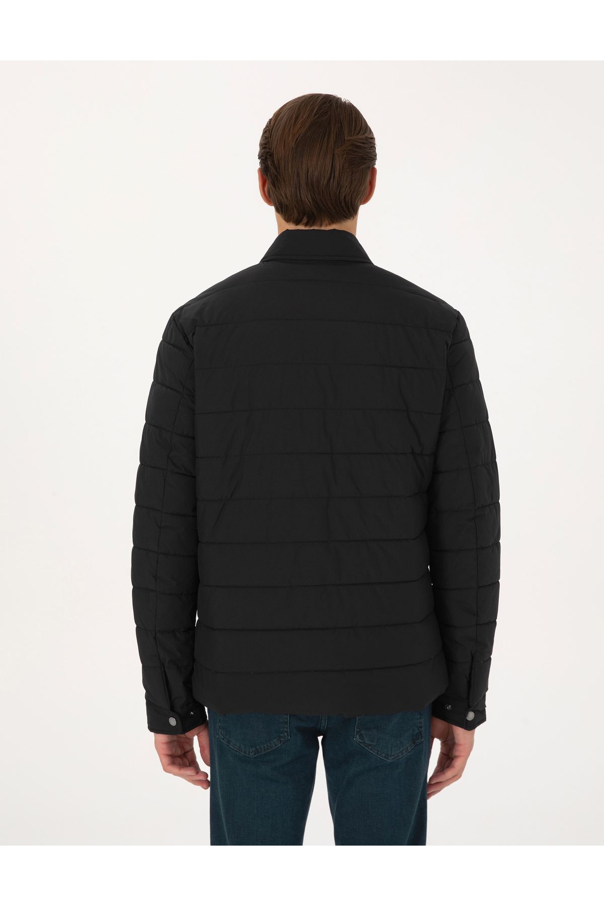 Pierre Cardin Siyah Gömlek Yaka Mont 50313938-VR046 görsel 5