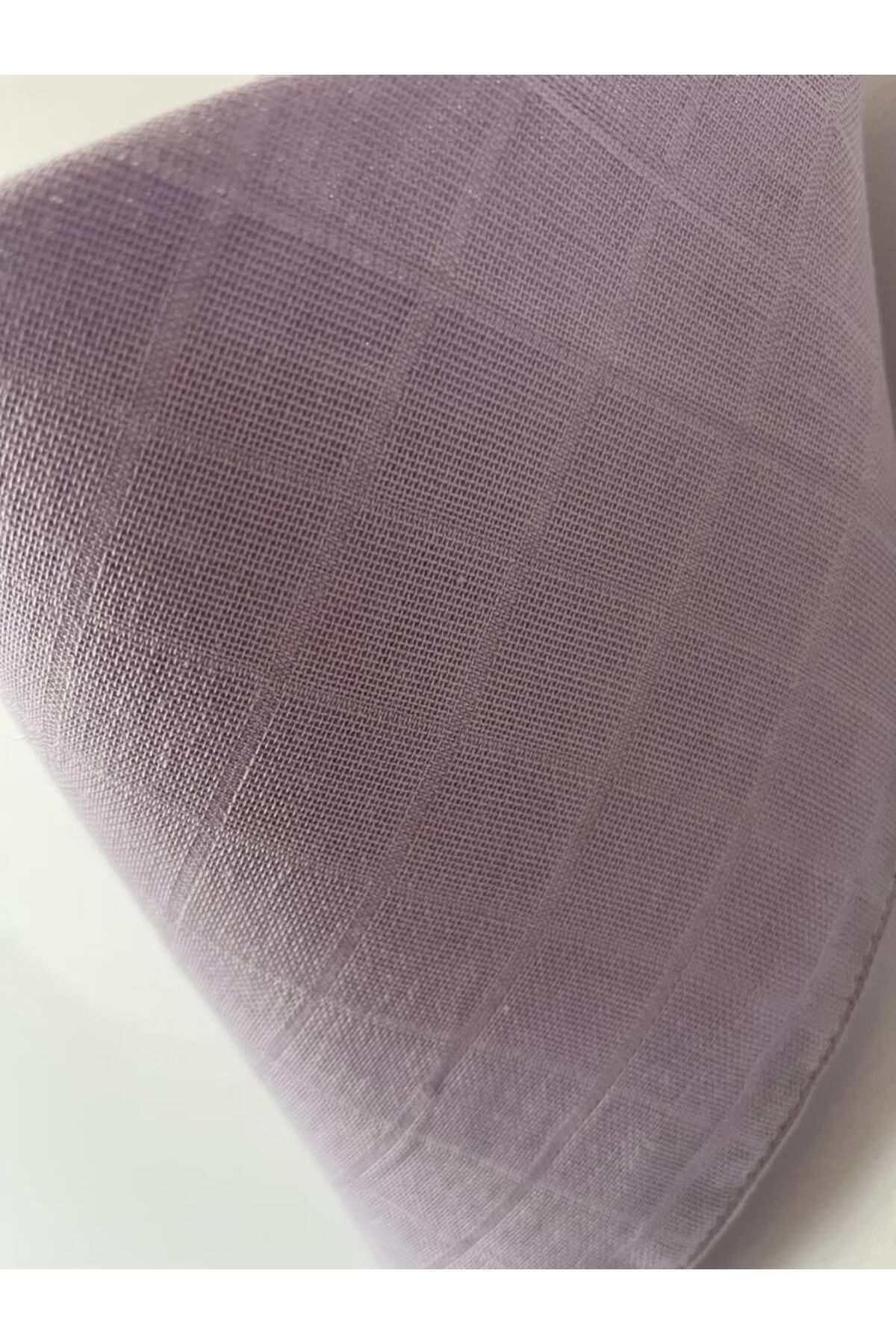 runbaby Müslin Kumaş Çıtçıtlı Bebek Salya Önlük & Fular ( Lila ) fotoğrafı 3 (önizleme)