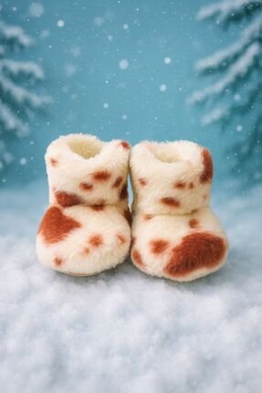 Pico Baby Bebek & Çocuk Kaydırmaz Tabanlı Ev Botu / Panduf / Kışlık Peluş Bot...