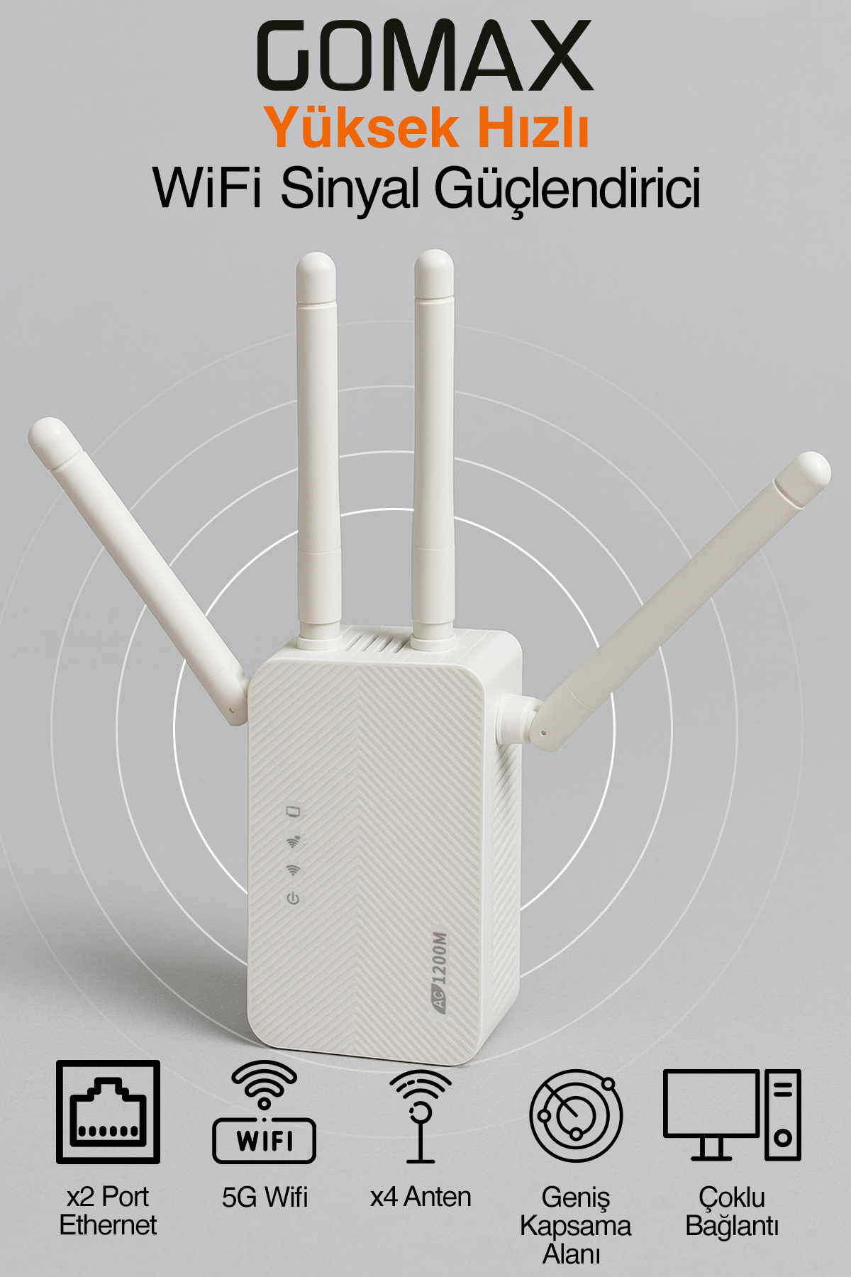 Gomax 300mbps Access Point Wi-fi Repeater 4 Anten - Fiyatı