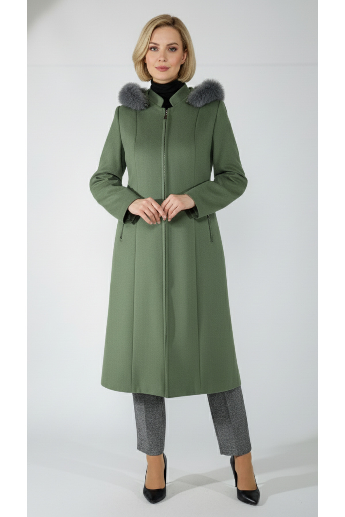 Women's Cachet Coat Coat - Plush Detailed Hooded
