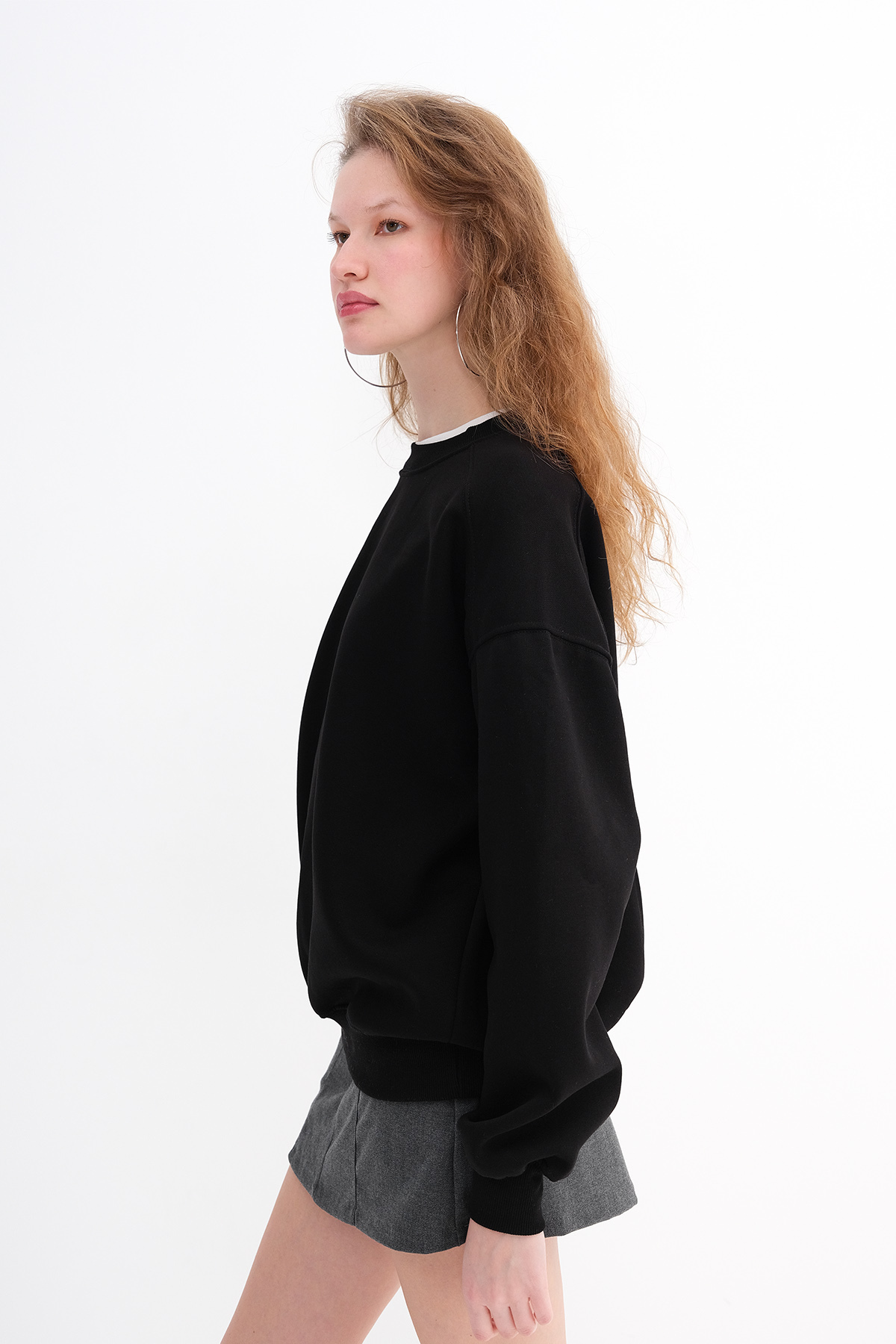 Addax  Şardonlu Basic Sweatshirt S3408-K11 - Görsel 5