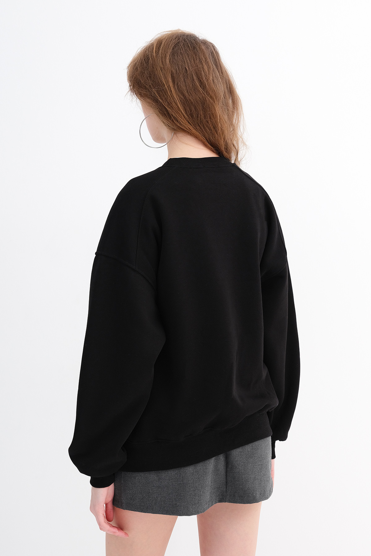 Addax  Şardonlu Basic Sweatshirt S3408-K11 - Görsel 6