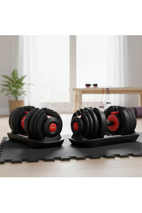 CKSpor 2 Adet 24 kg Ayarlanabilir Mekanizmalı Dambıl Seti (Çiftli)