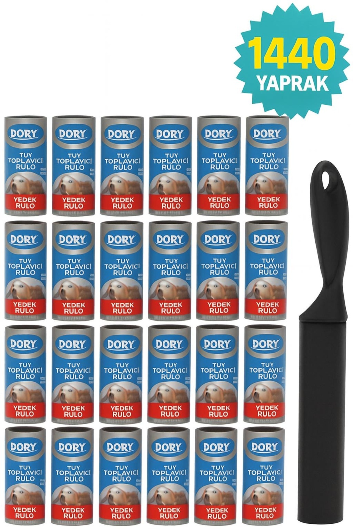 Dory 24’lü Yedek Rulo + Tüy Toplayıcı Aparat (Toplam 1440 Yaprak)