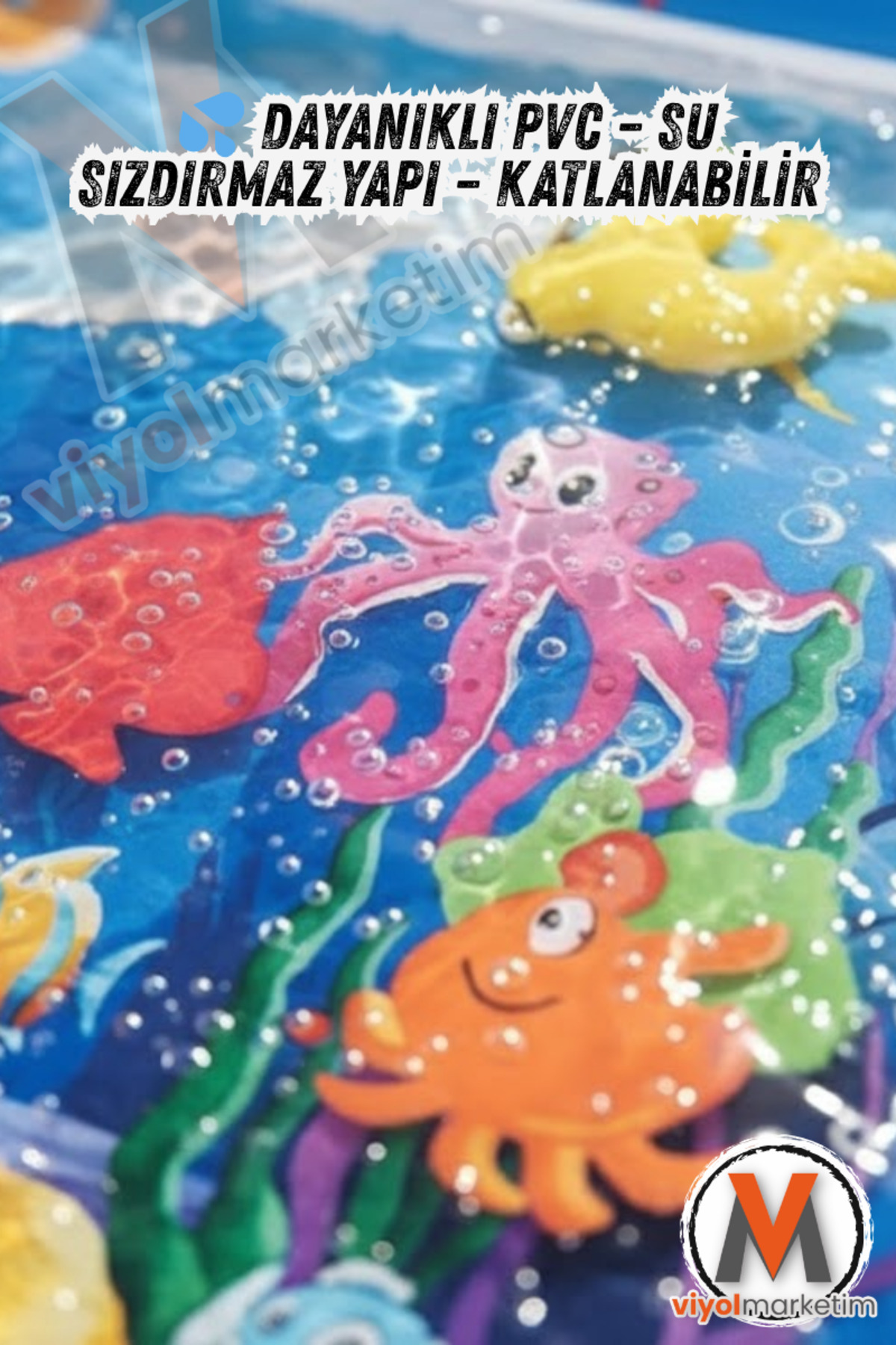 viyolmarketim Sulu Bebek Oyun Matı – 1-3 Yaş Tummy Time Su Dolu Aktivite Halısı – Motor Gelişim Oyuncağı fotoğrafı 4 (önizleme)