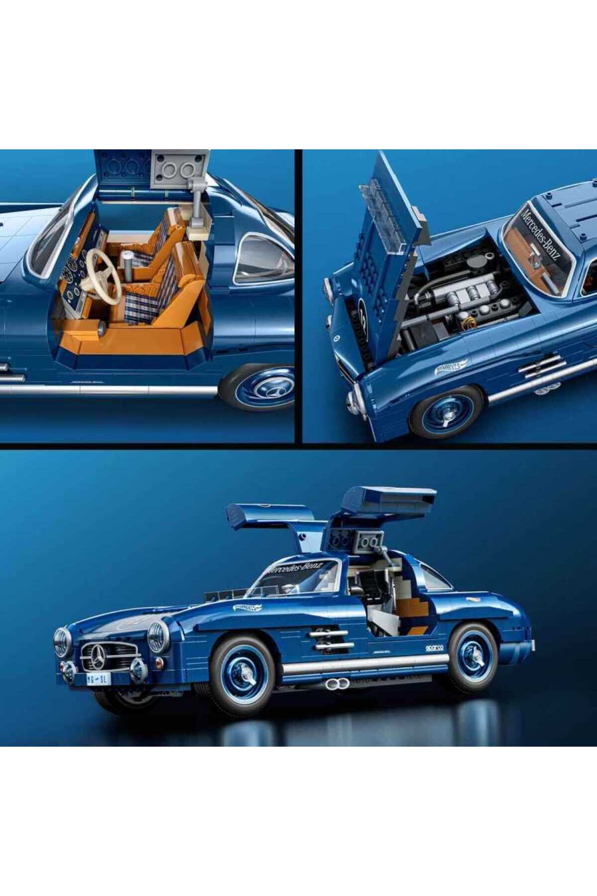 HOT WHEELS Premium Serisi Mercedes-Benz 300 SL Yapım Seti 1600 Pa fotoğrafı 6 (önizleme)
