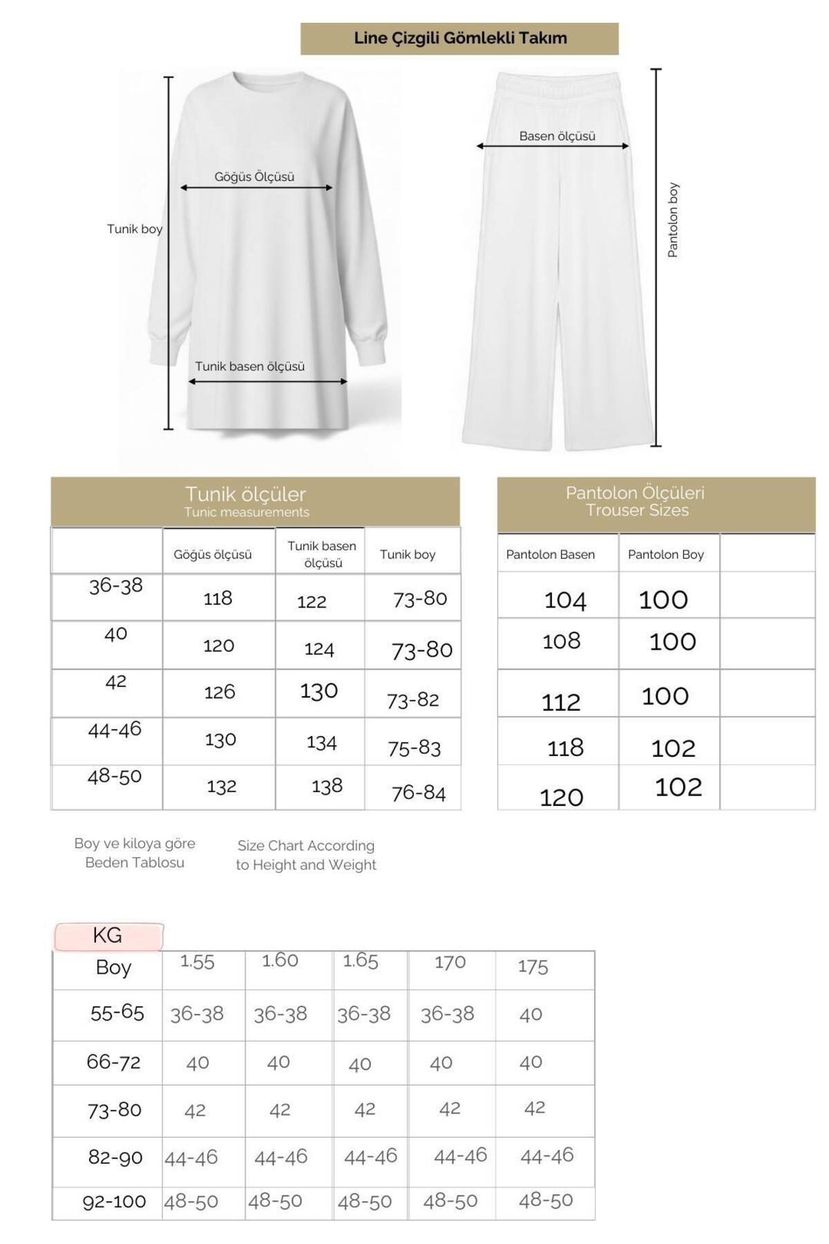 ASEL FASHİON  Kadın Tesettür Takım Line İkili Takım Gömlek Kahve - Görsel 8