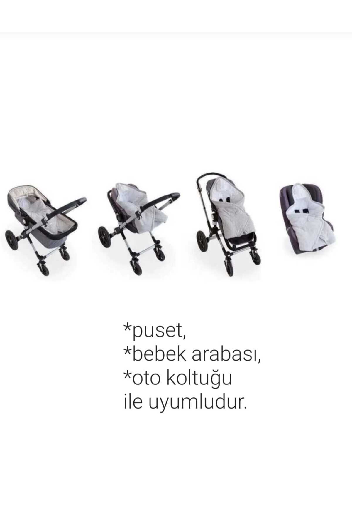 PAMUK HANIM Pamuklu çok amaçlı puset, bebek arabası, oto koltuğu kız- erkek bebek battaniye ayı teddy/kahverengi fotoğrafı 6 (önizleme)